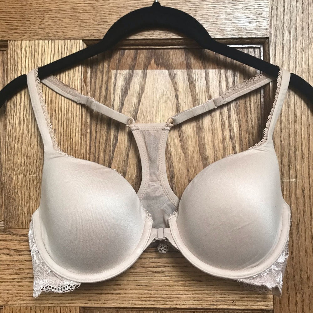 Victoria’s Secret Racerback Demi 34C Nude Bra
